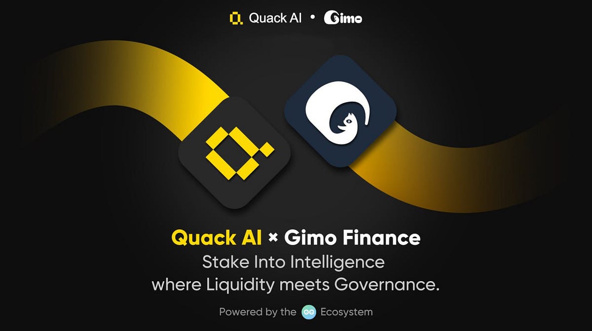 Stake Into Intelligence: Gimo Finance x Quack AI Join Forces to Activate  the 0G Ecosystem | by Gimo Finance | Medium