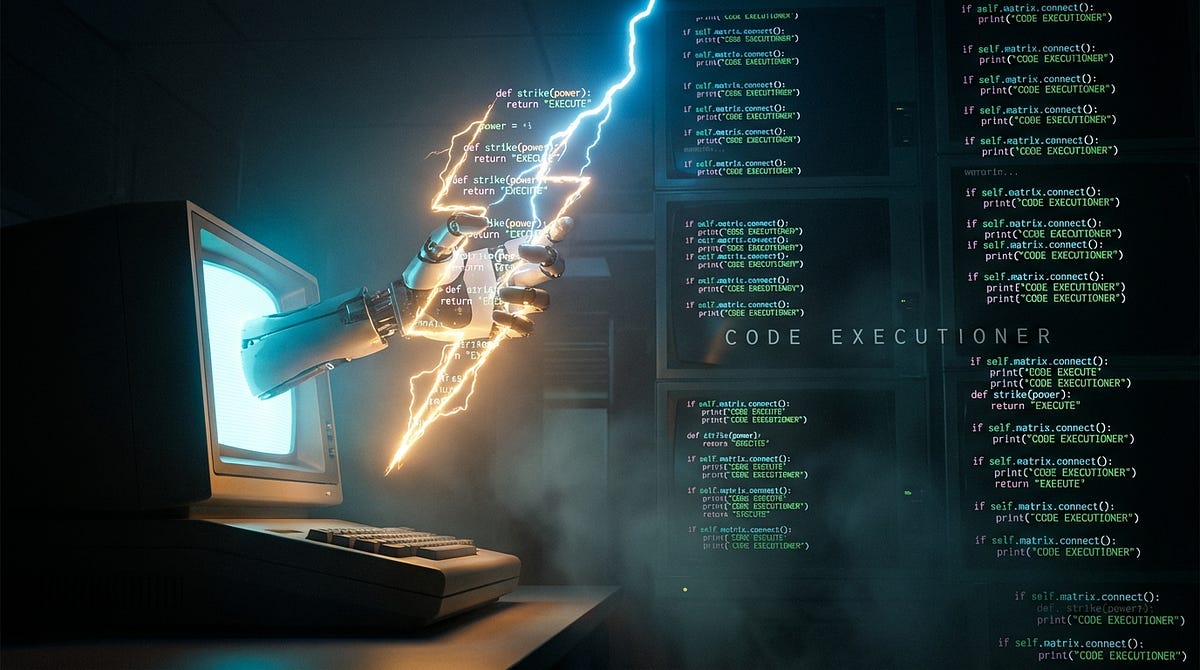 code to execution - Images High Quality Grahic The Code Executioner: Teaching AI to Run Its Own Code | by Aditya ...