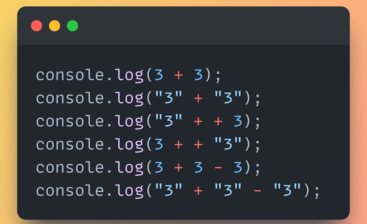 JavaScript Frontend Interview Question: console.log(3 + + "3") — Can ...