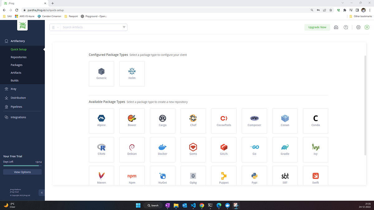 How to create and push helm charts to the Jfrog repository by