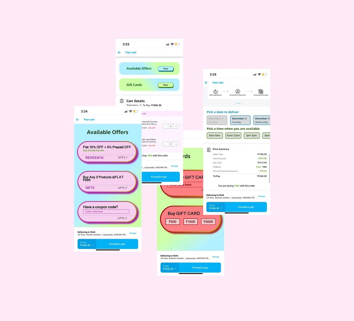 Case Study: UI/UX redesign of Cart Experience for MamaEarth App | by ...