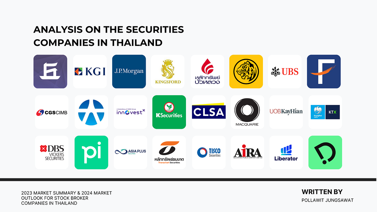 2023 Market Summary & 2024 Market Outlook for Stock Broker Companies in Thailand by Pollawit