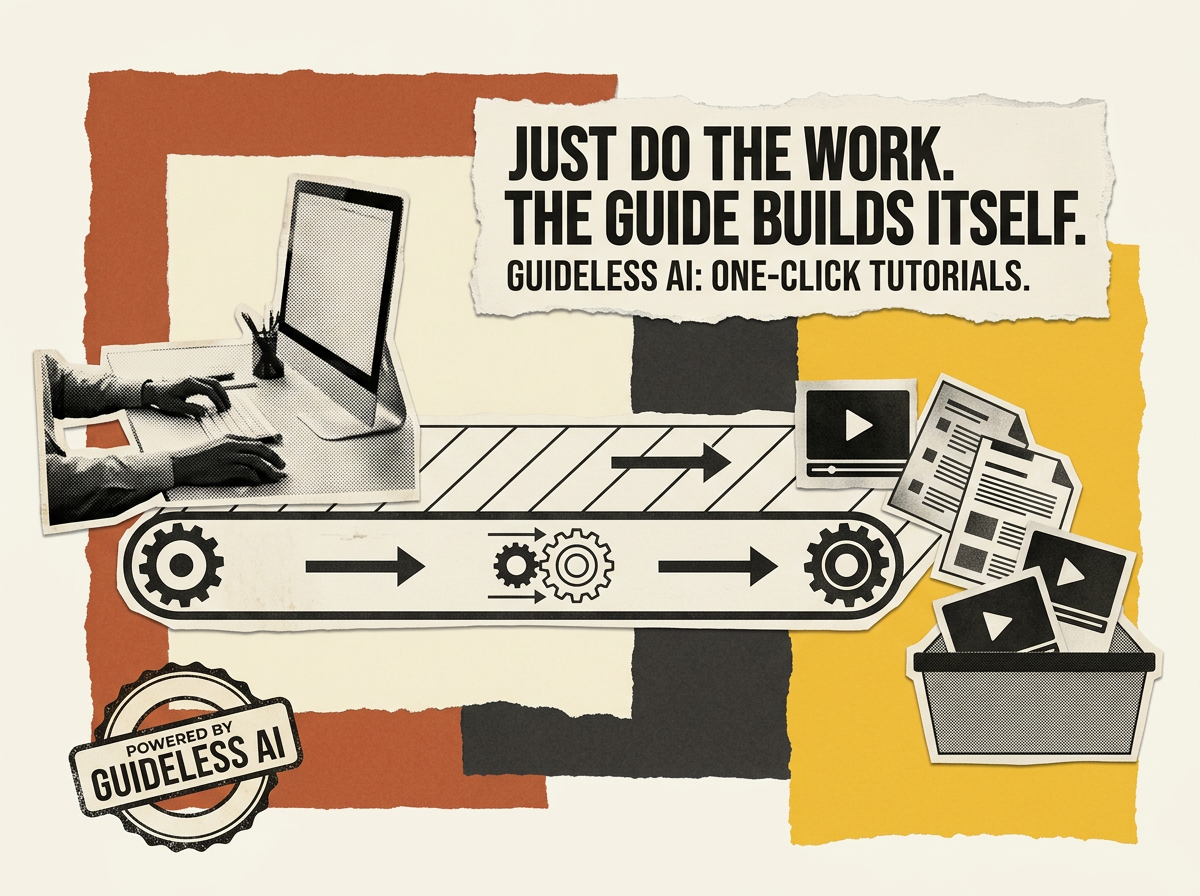 You’ve Been Making Tutorials the Hard Way. Guideless AI Does It in One Click.