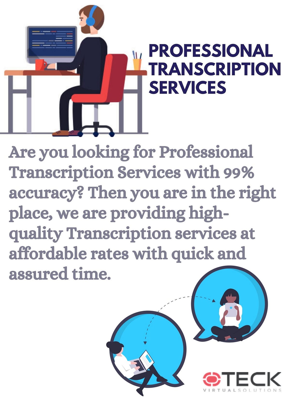 Professional Transcription Services Oteck Virtual Solutions Medium