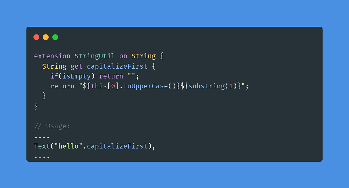 Clean Code : Using “extension” to make code Elegant in Dart (Flutter ...
