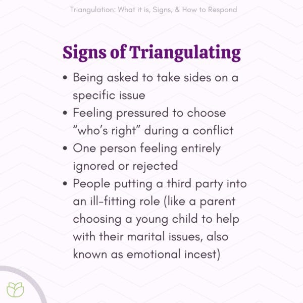 A triangulação é uma estratégia frequentemente utilizada por narcisist