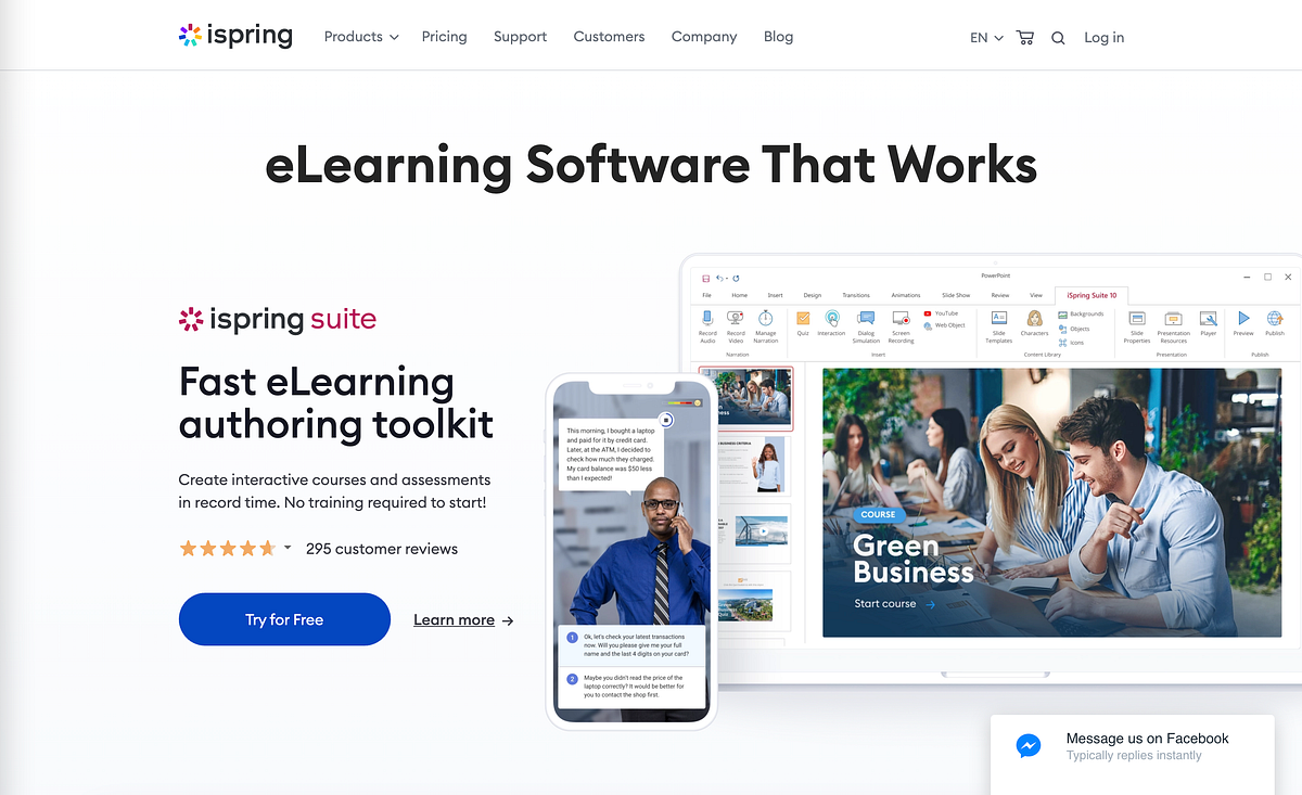 Elearning Authoring Tool iSpring by Euvouria Medium