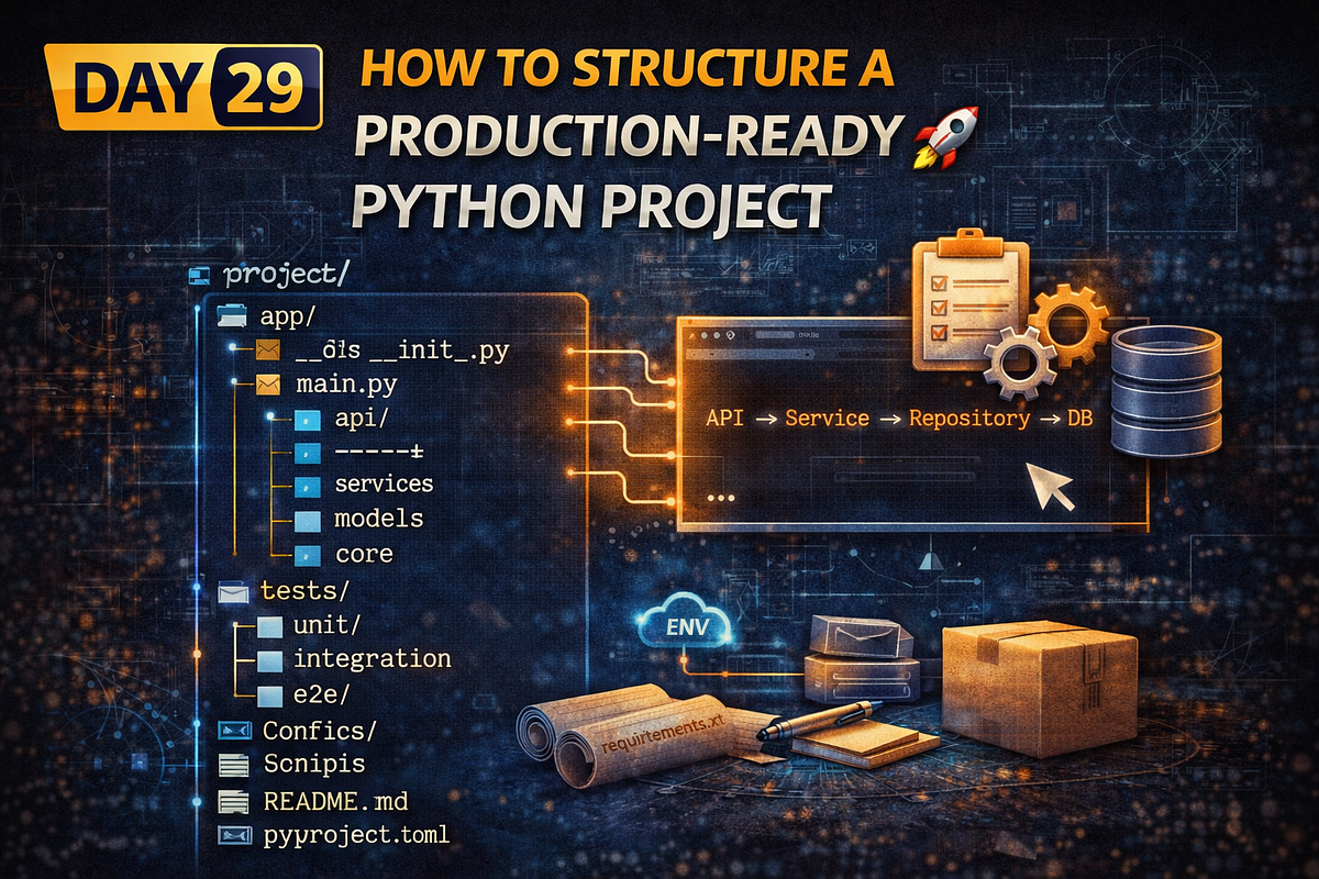 Day 2️⃣9️⃣ — 🚀 How to Structure a Production-Ready Python Project | by ...