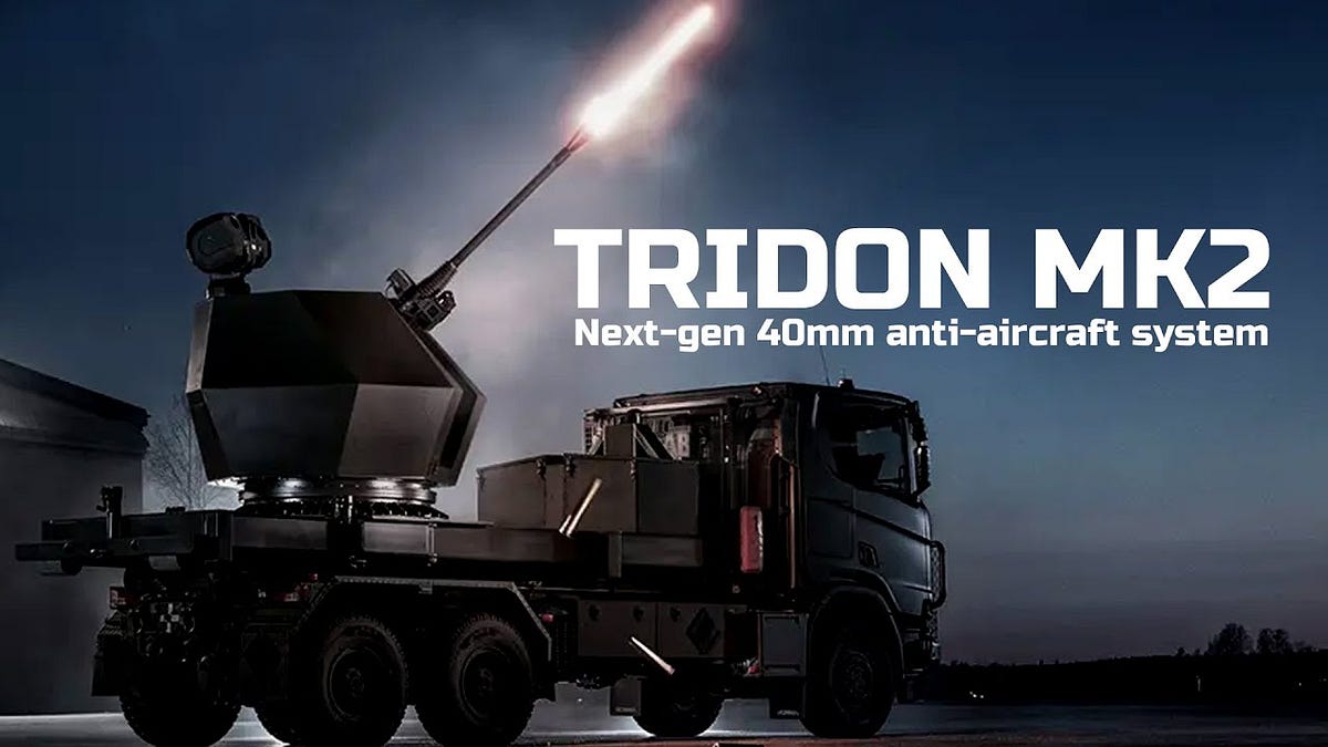 Sweden’s Tridon Mk2 Shoots 40mm Programmable Rounds at 27 Each Patriot Costs 4 Million