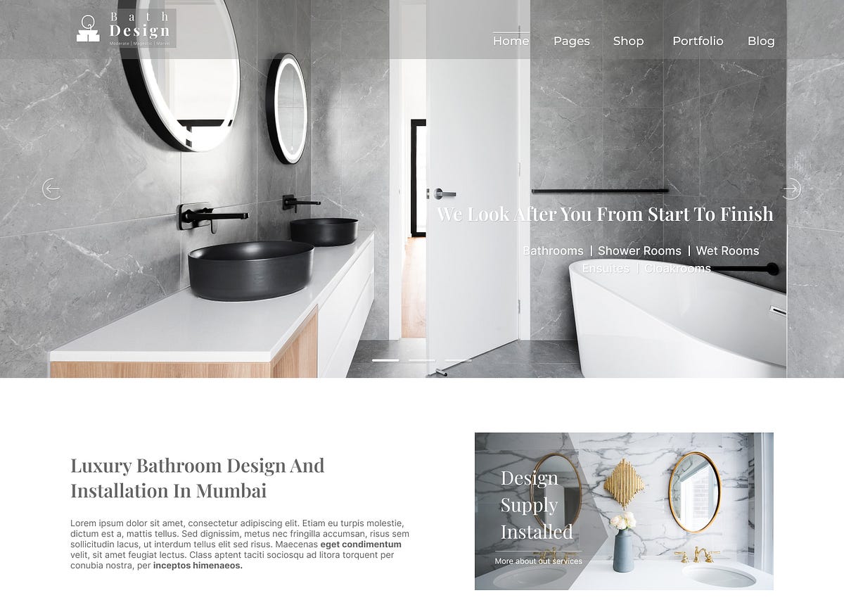 Bathroom Design / Website / UI Design | by Aditya Naikar | Medium