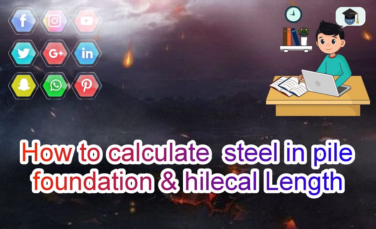how to calculate bbs for pile. cutting length of spiral helix for pile