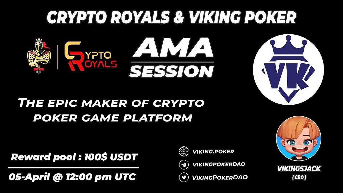 Viking Poker DAO AMA Recap. Date 5th April 2022 at 12pm UTC by