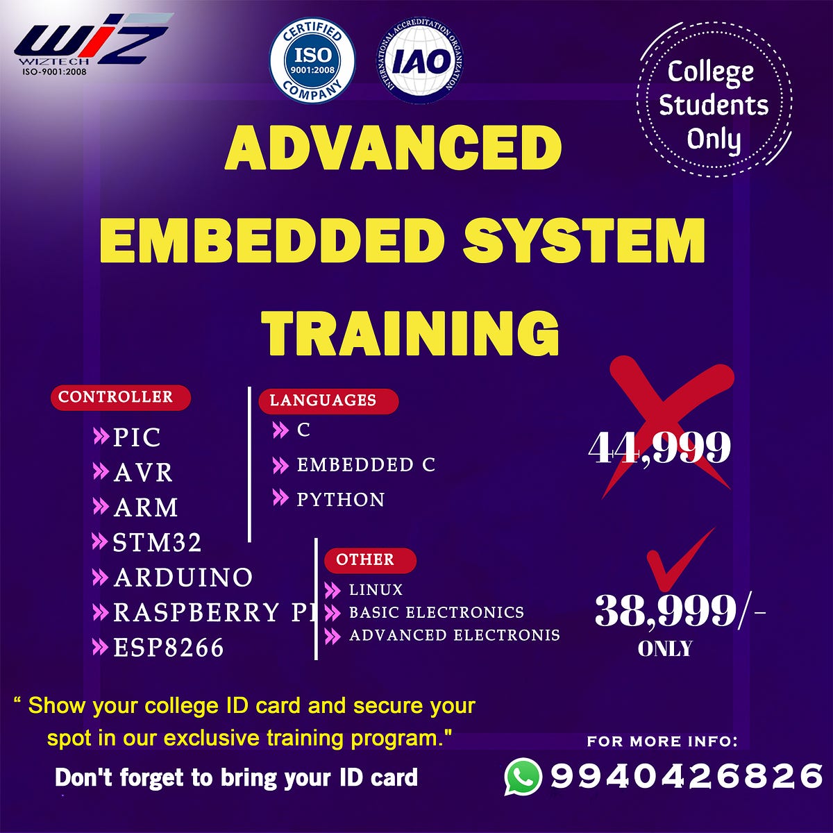 Embedded Systems Training in Chennai — Wiztech Automations | by ...