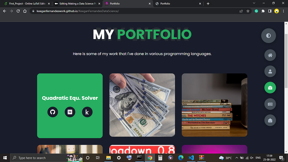 Making a Data Science Portfolio Using Github Pages For Free | by Keegan ...