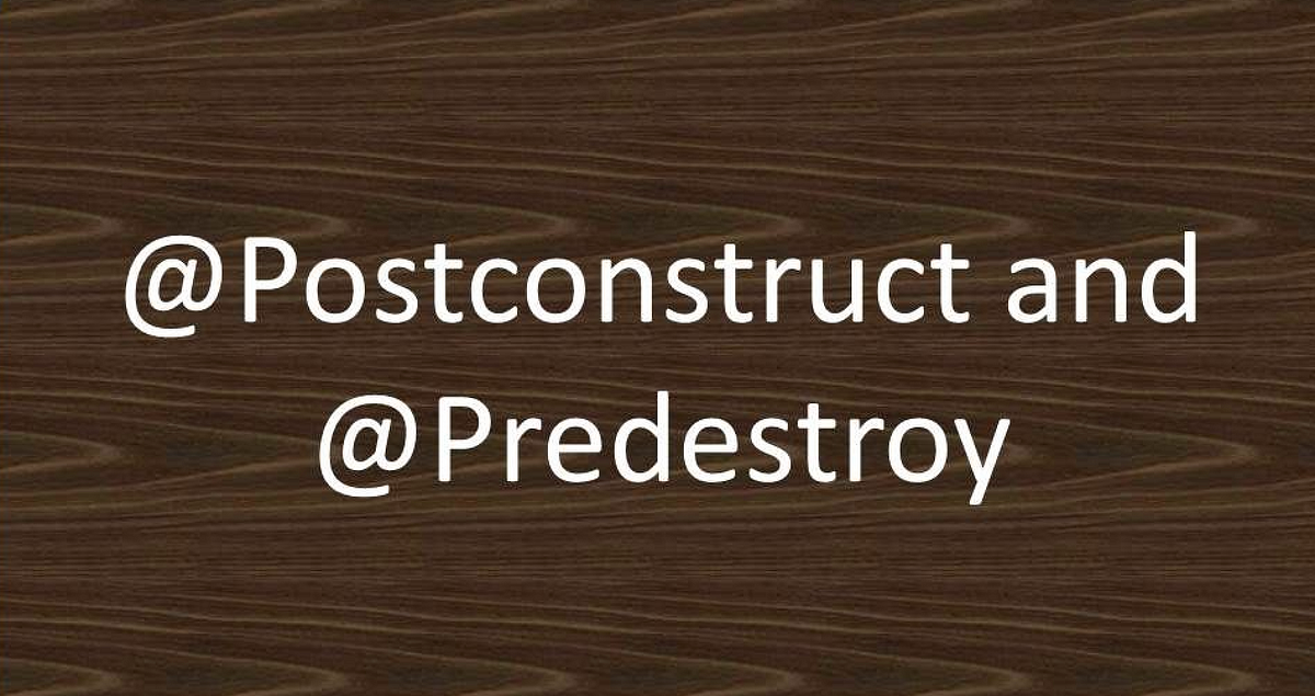 Spring Boot: @PostConstruct and @PreDestroy | by Saiteja Erwa | Medium