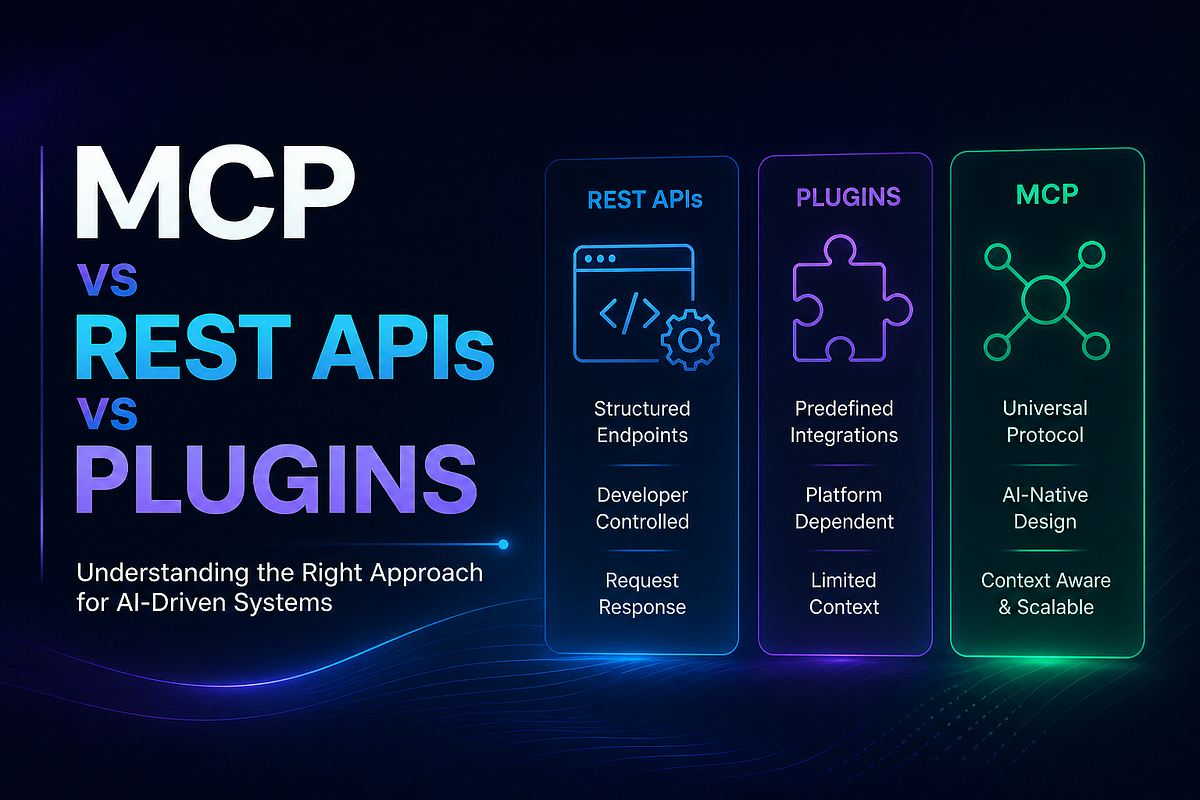 Day 3: MCP vs REST APIs vs Plugins | by Shahnawaz Khan | QAPulse by SK ...