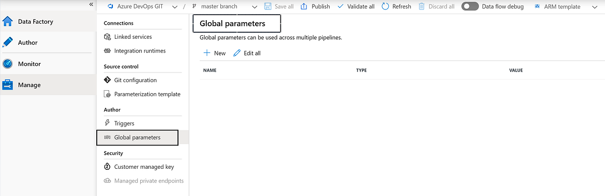 New Global Parameters feature in Azure Data Factory | by Prashanth ...