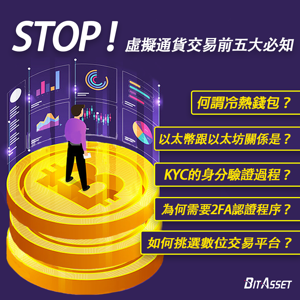STOP！進行虛擬通貨交易前的五個提醒，BitAsset要你看完再上！ | by BitAsset | BitAsset | Medium