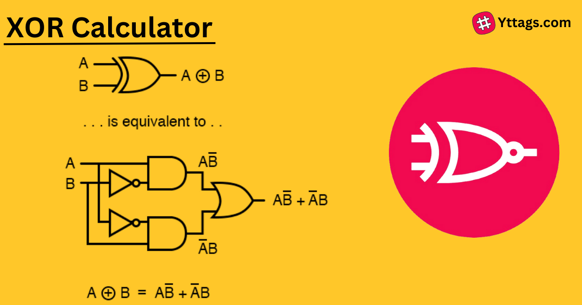Bitwise XOR calculator — hex, octal, binary, decimal by yttags Medium