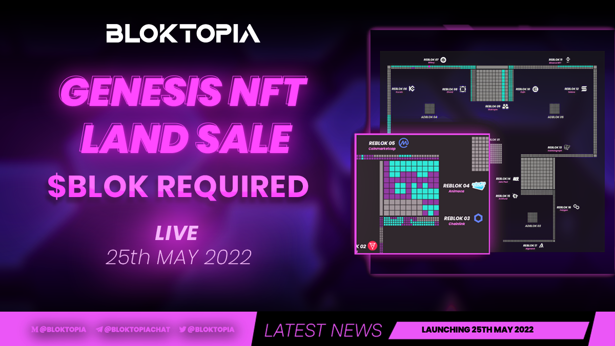 USE $BLOK, BUY REBLOK, BECOME A METAVERSE LAND OWNER & EARN! | by Bloktopia  | Medium