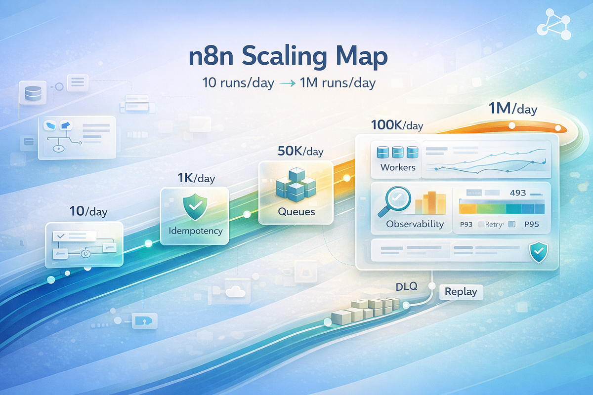 The n8n Scaling Map to 1M Runs/Day | by Thinking Loop | Jan, 2026 | Medium