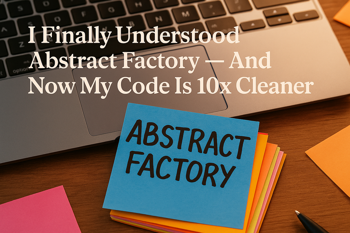 I Finally Understood Abstract Factory — And Now My Code is 10x
