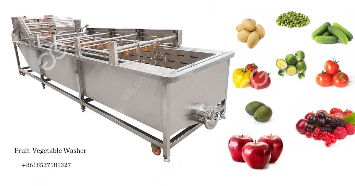 Industrial Bubble Type Fruit Vegetable Washing Machine for Sale