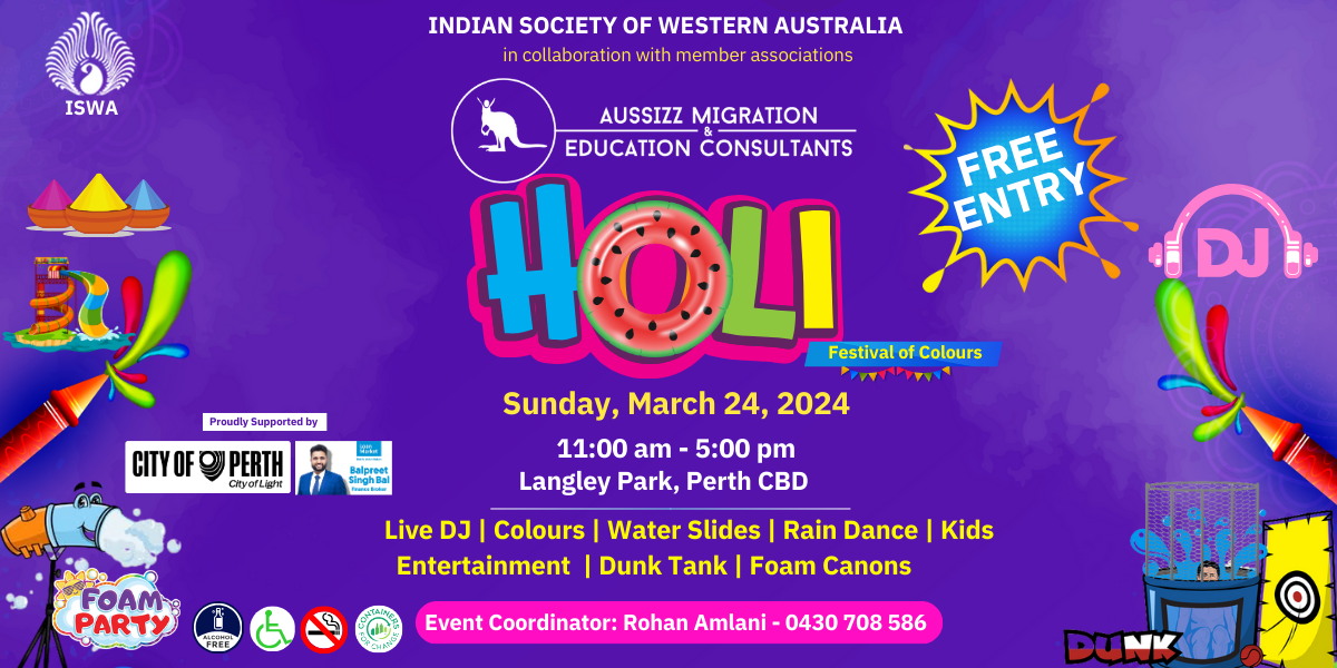 ISWA Holi 2024Festival of Colours by Rohan Amlani Feb, 2024 Medium