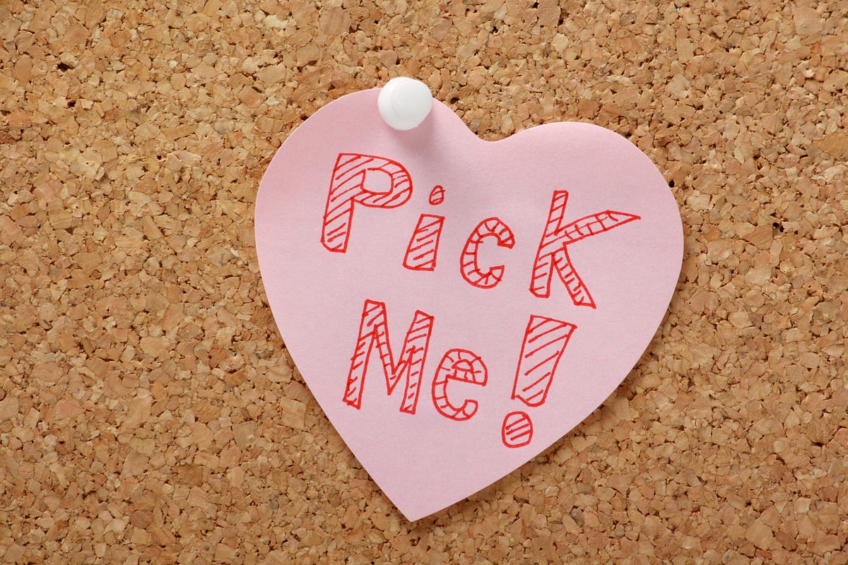 Pick on me. Pick me girl.