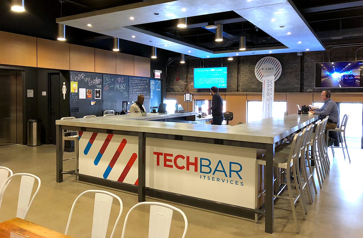 TechBar opens at Polsky Exchange. An expanded partnership is providing