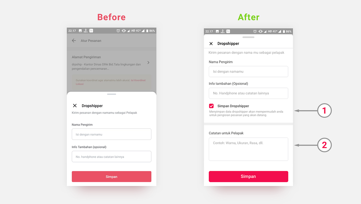 UX Case Study: Redesign Checkout Bukalapak Untuk Dropshipper | by ...