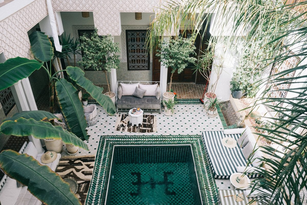 Riad Yasmine, Marrakech, Morocco. Source: Bon Traveler