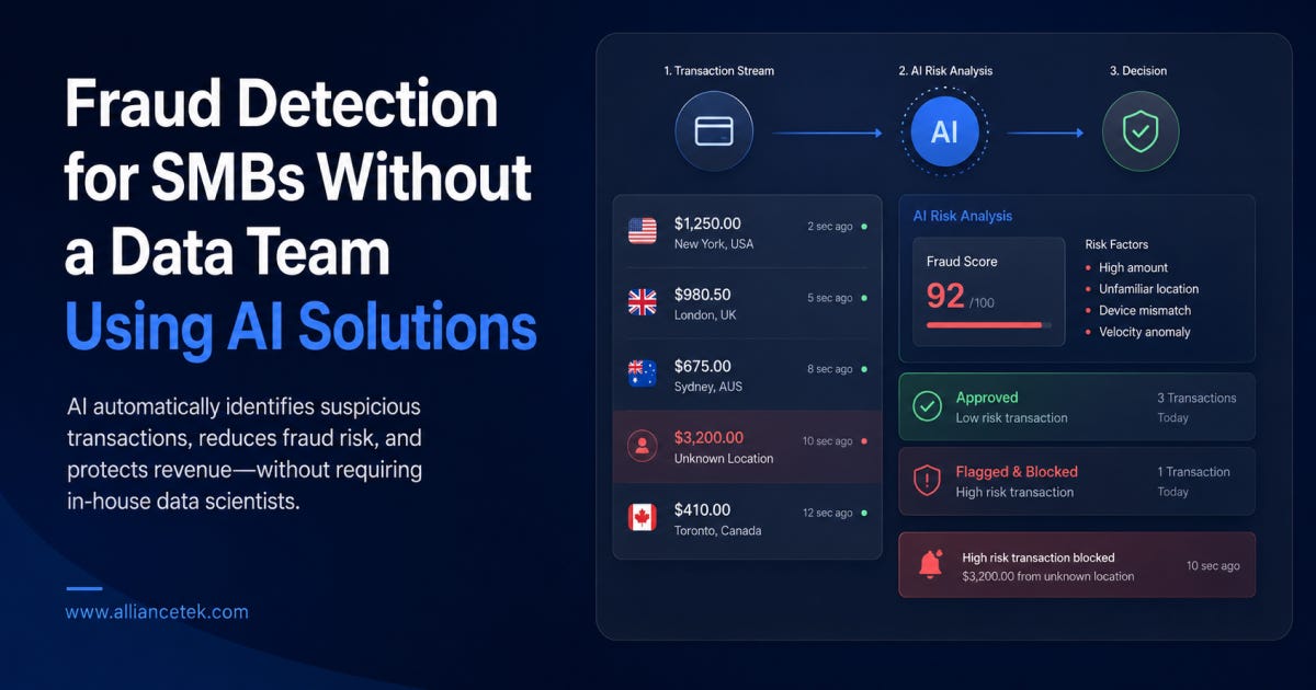 Fraud Detection for SMBs Without a Data Team Using AI Solutions