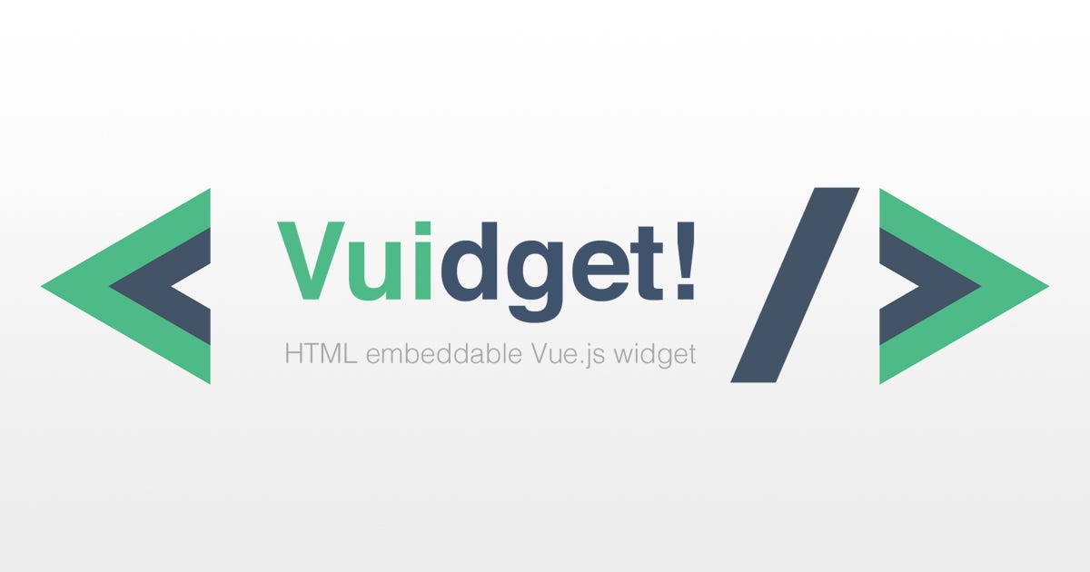 Vuidget — How to create an embeddable Vue.js widget with vue-custom-element  | by Dana Janoskova | ITNEXT
