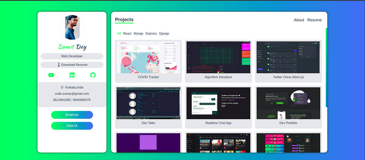 Next js Developer Portfolio Website With Source Code - codepem - Medium