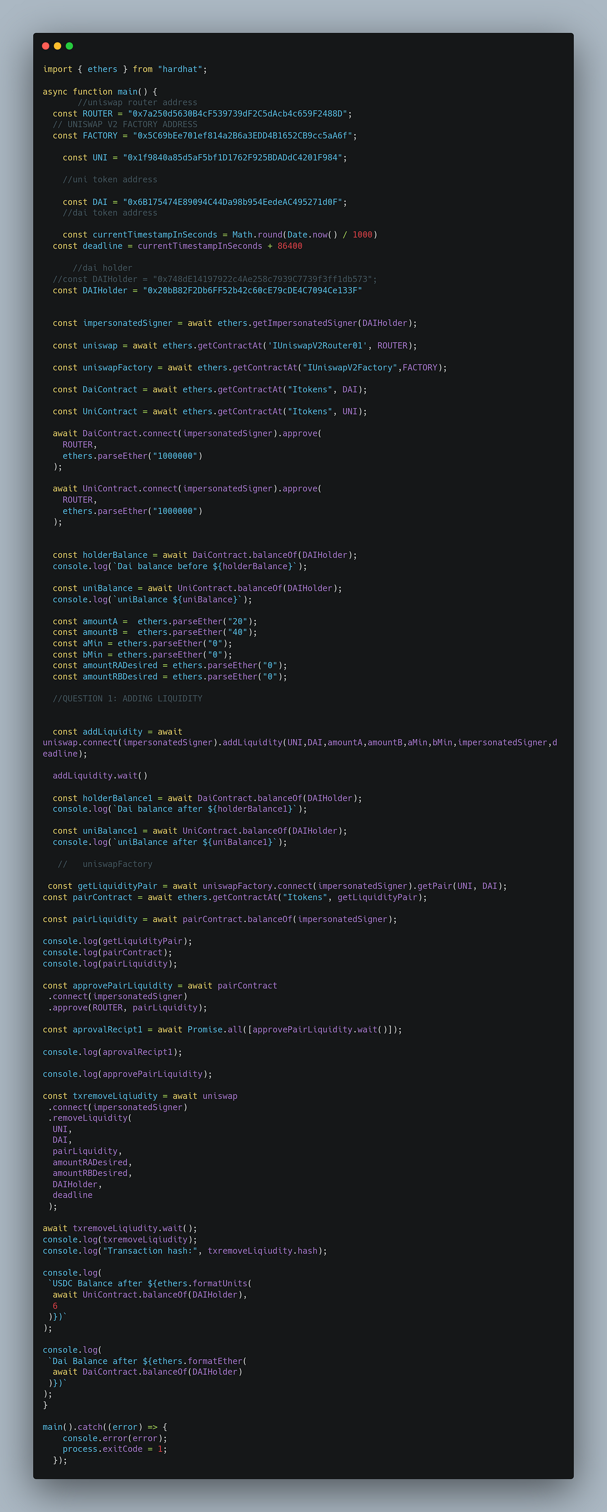 Week 5, Interacting with Uniswap V2. | by Ayoade Abdulrahman | CoinsBench
