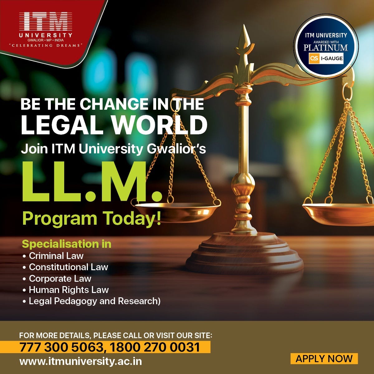 Pursue Excellence: LLM Program at ITM University, Gwalior | by ITM ...
