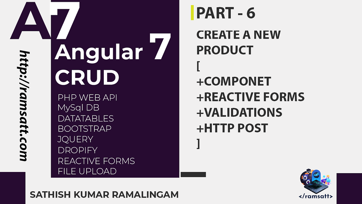 Angular 7 CRUD — Part 6 —Create New Product | by Sathish kumar ...