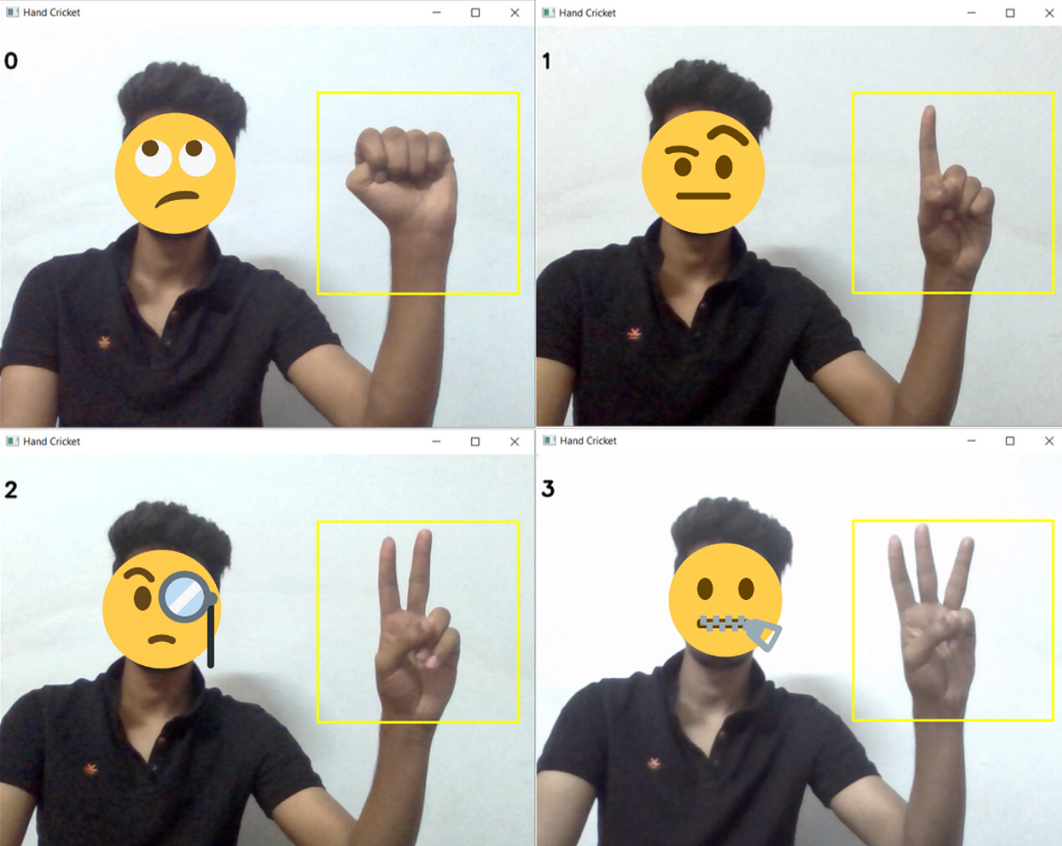 Hand Cricket Simulation Using CNN and OpenCV | by Abhinav Bandaru ...