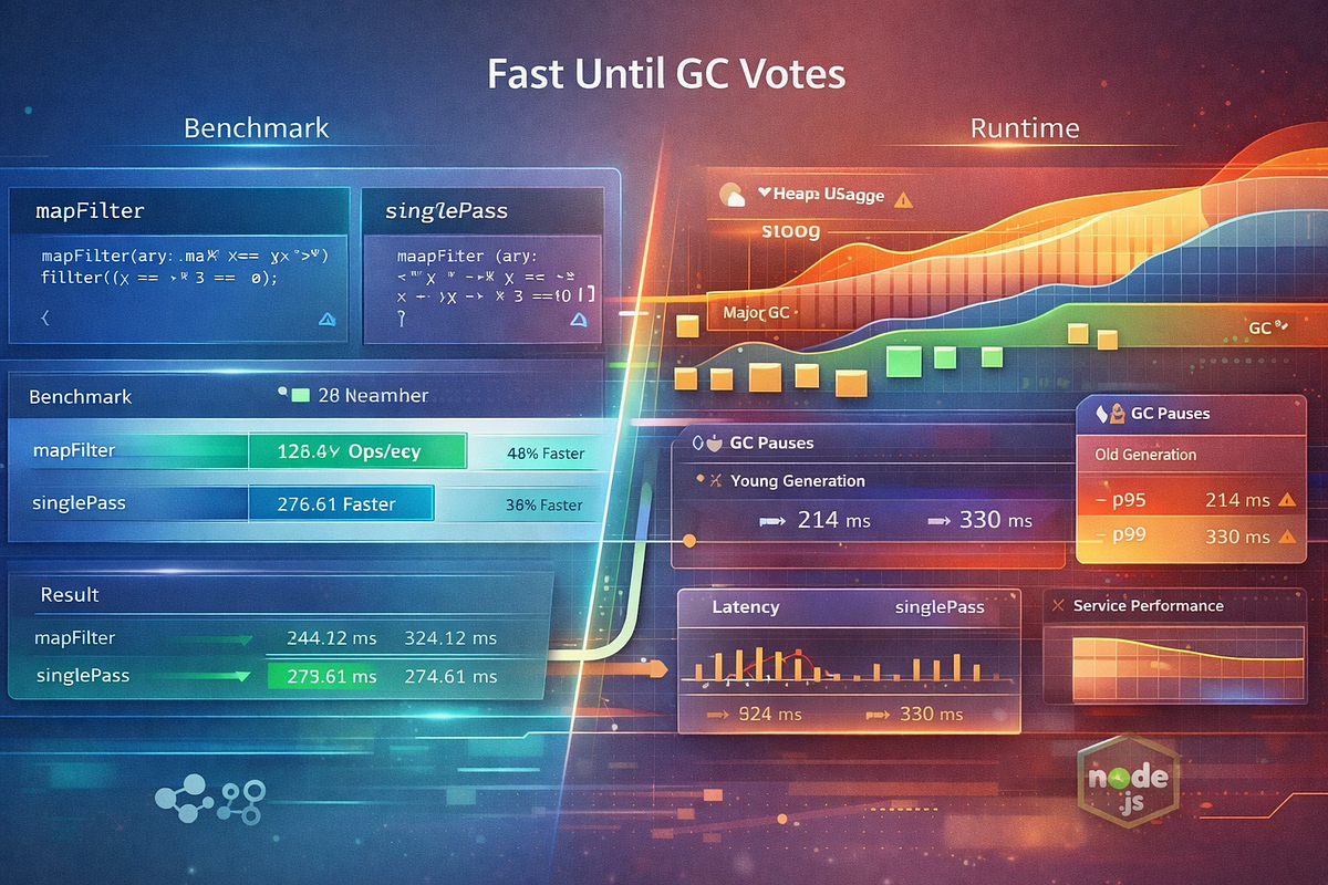 Your JS Benchmark Breaks When GC Joins In | by Syntal | Apr, 2026 | Medium