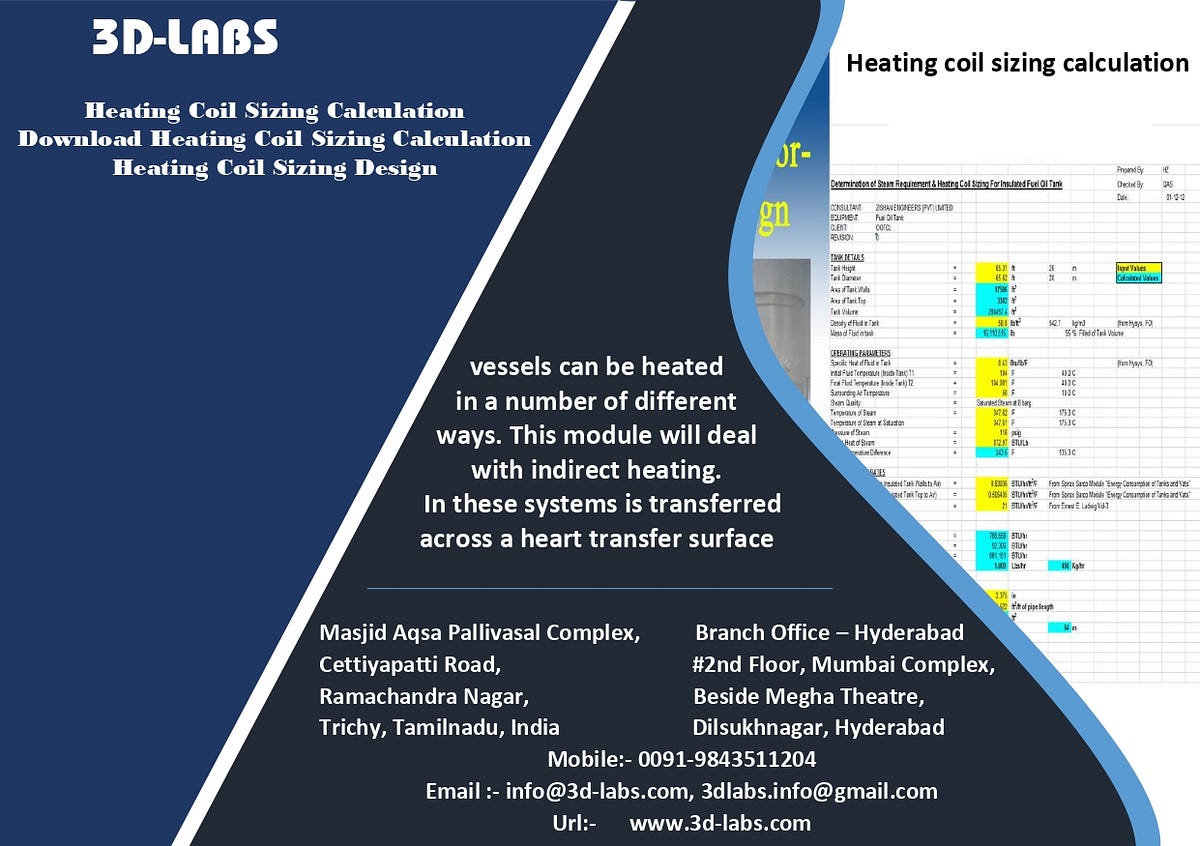 HEATING COIL SIZING CALCULATION Design manager Medium