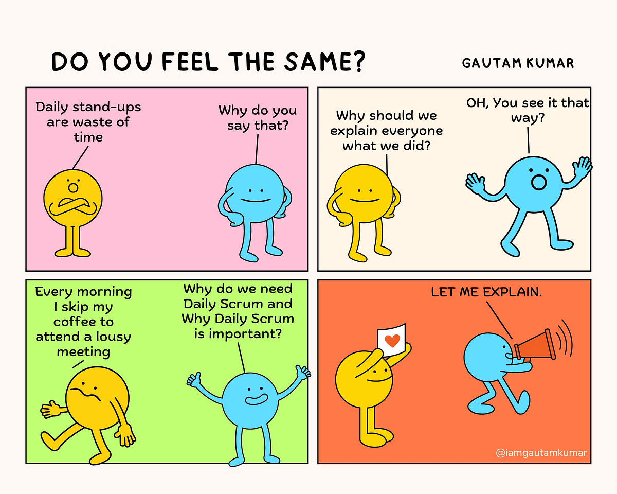 Daily Standups are waste of time. by Gautam Kumar Medium