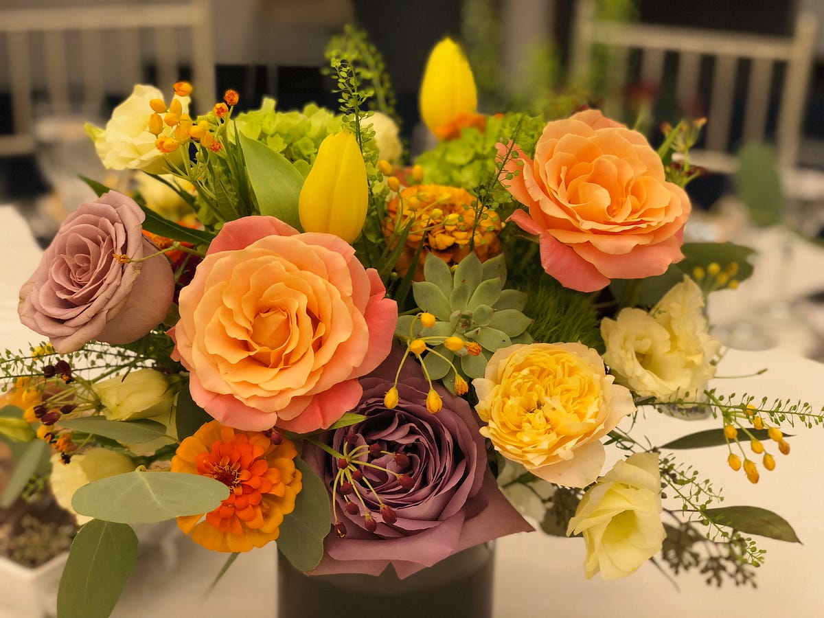 Mellisa’s Bright & Bold Wedding Flowers / wedding florist in New York