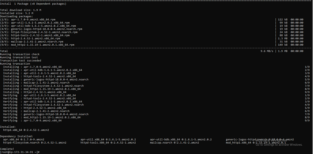 How to Install httpd server with Custom Configuration by