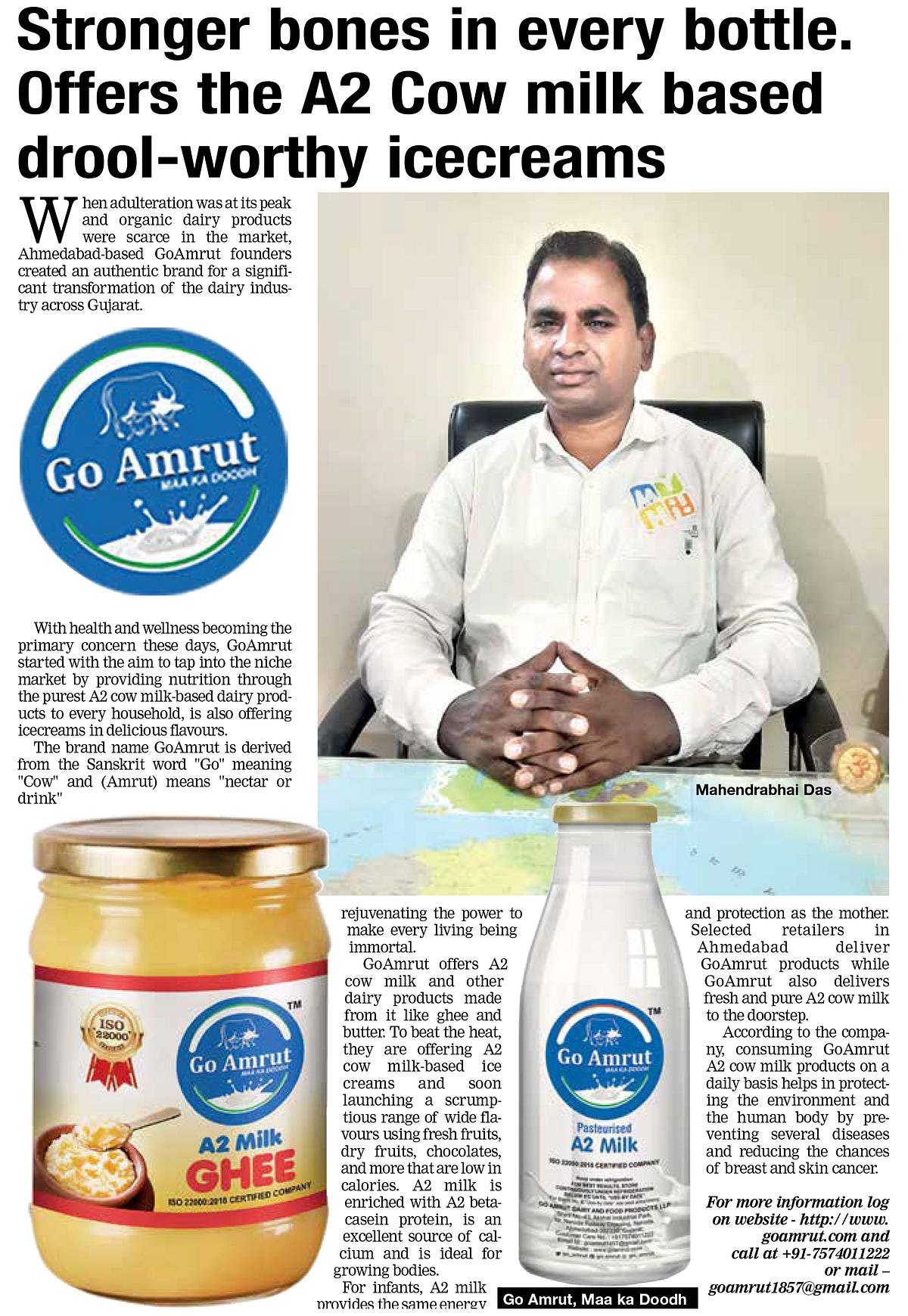 Go Amrut Gets Featured in Economic Times News Makers | by Go Amrut | Medium