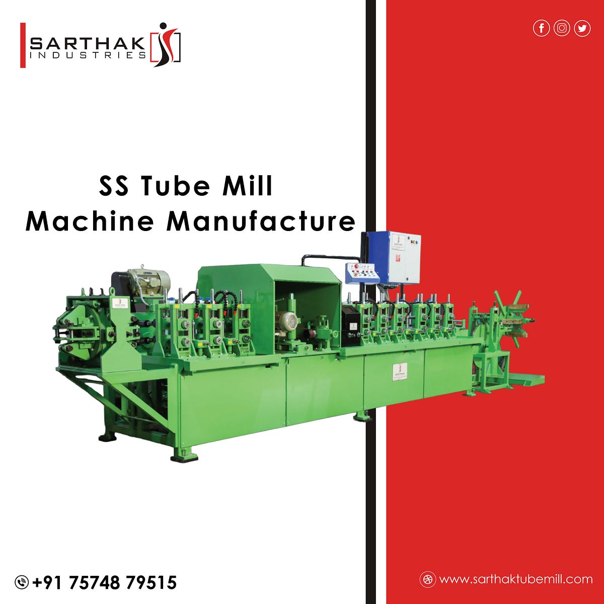 Tube Mill Manufacturer in Ahmedabad, Tube Mill Plant in India sarthak