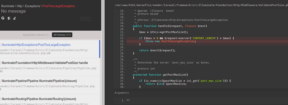 php - Illuminate \ Http \ Exceptions \ PostTooLargeException - Laravel 5 -  Stack Overflow
