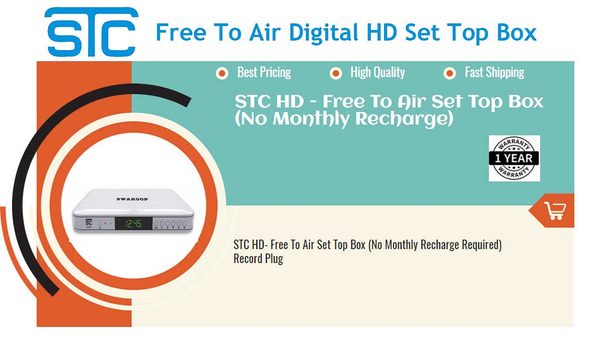STCFree To Air Set Top Box by Swaroop Sales Medium