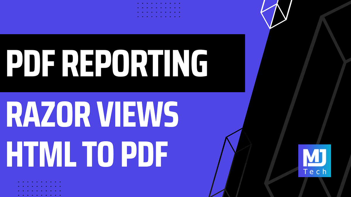 Flexible PDF Reporting in .NET Using Razor Views | by Milan Jovanović ...