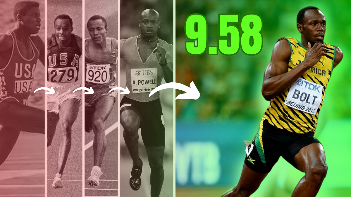 Exploring the Evolution of Men’s 100m World Records by The Runners
